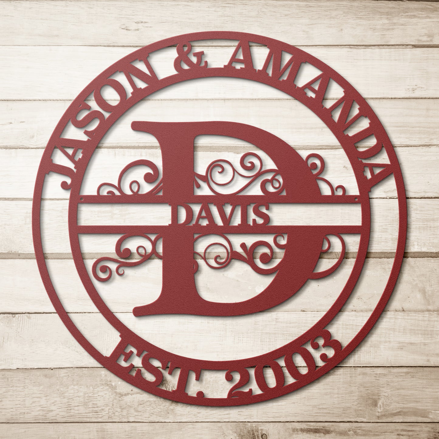 Personalized Family Name, Last Name, Initial