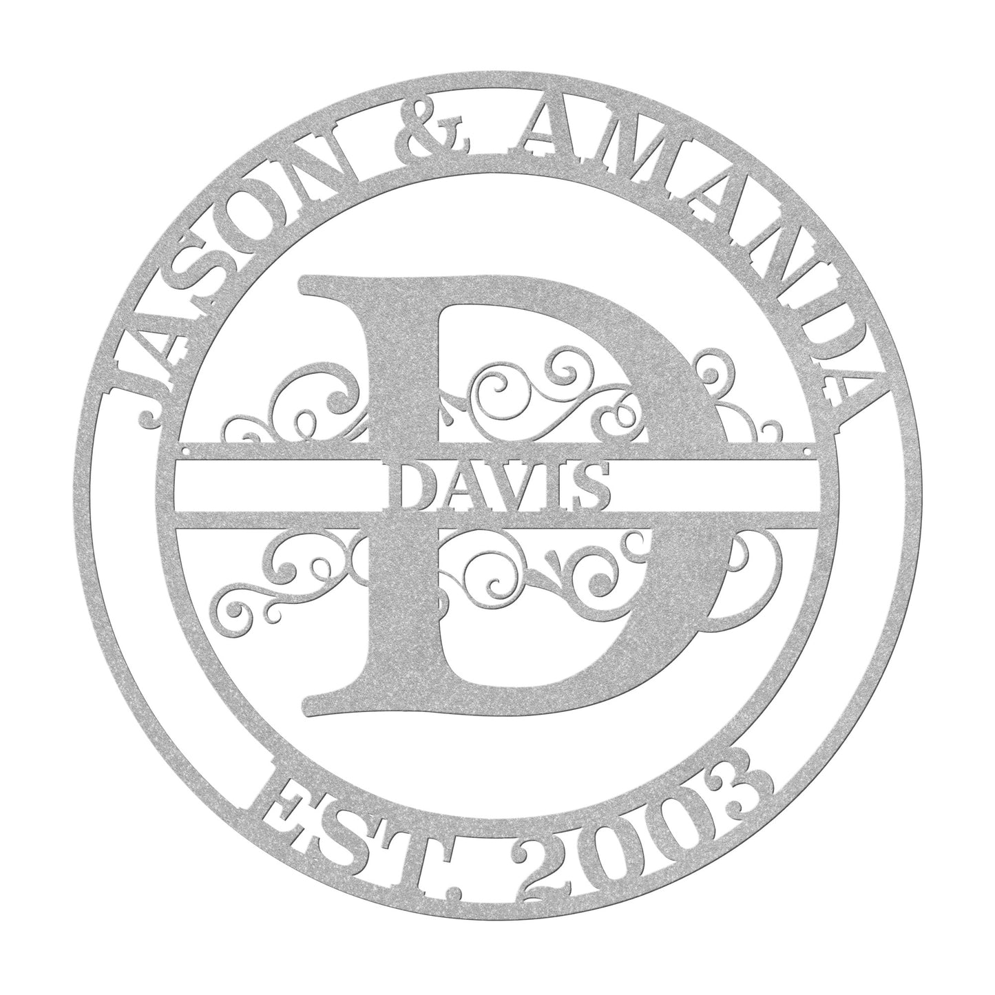 Personalized Family Name, Last Name, Initial