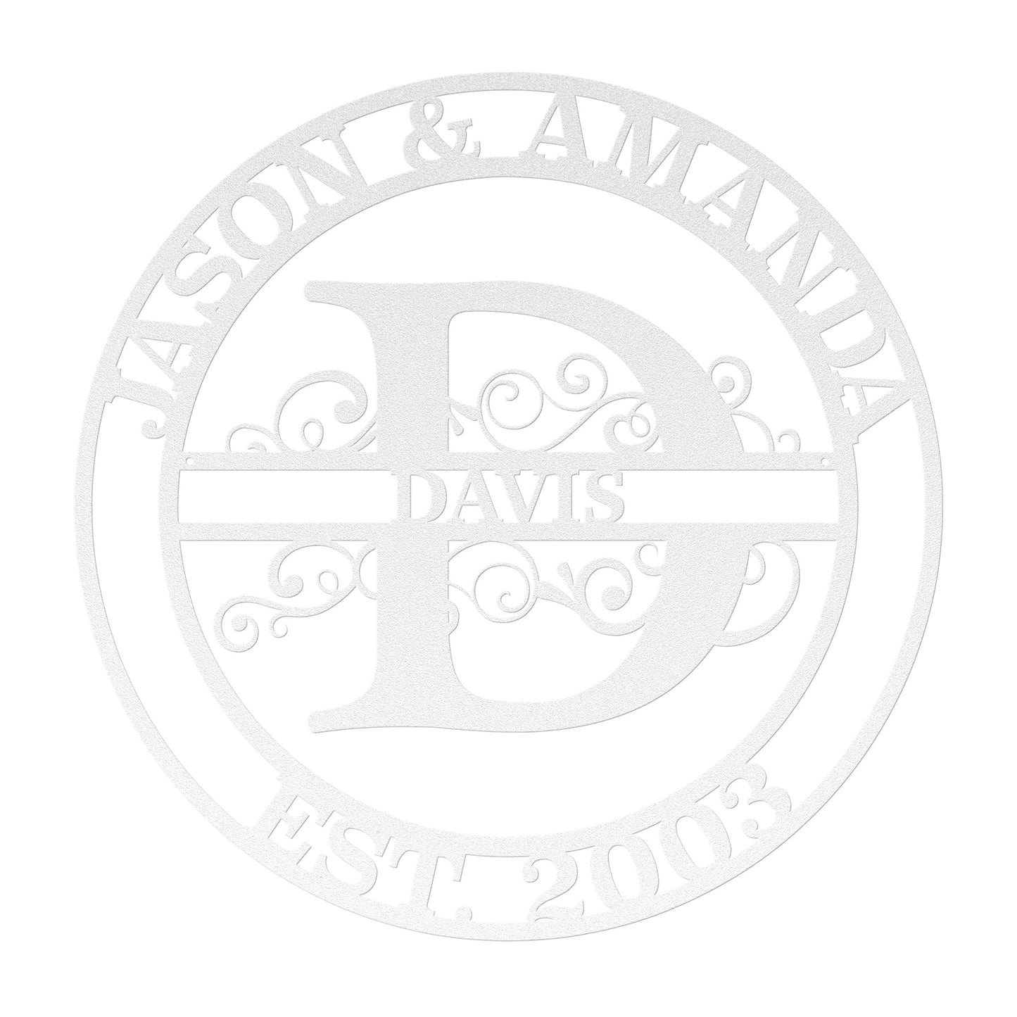 Personalized Family Name, Last Name, Initial