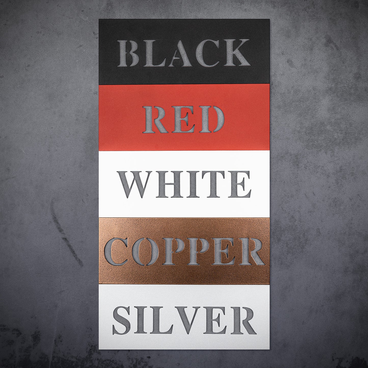 Split Monogram | Custom Metal Sign