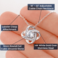 PERSONALIZED DAUGHTER GRADUATION | LOVE KNOT NACKLACE